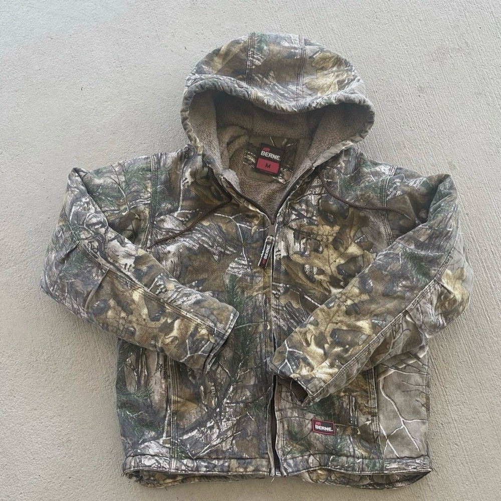 Berne women's Camouflage Jacket with Sherpa Lining